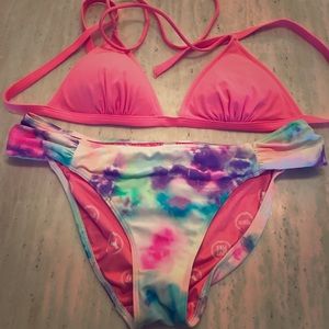 PINK Victoria Secret Tie-Dye Bikini